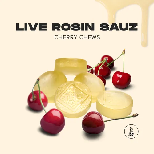 Cherry  Live Rosin Sauz Chews - 