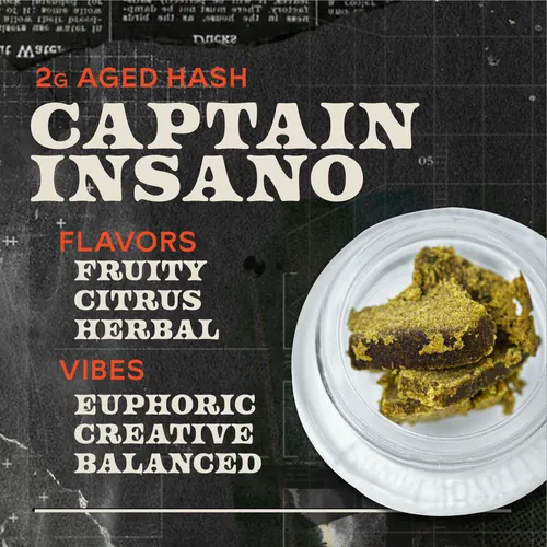 Captain Insano 2g Aged Hash - 