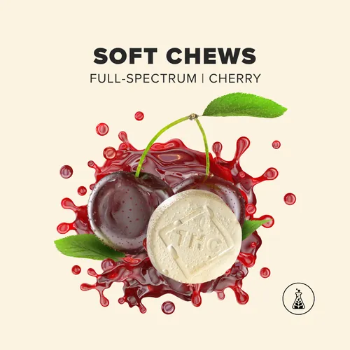Cherry  Live Rosin Sauz Chews -  cannabis product