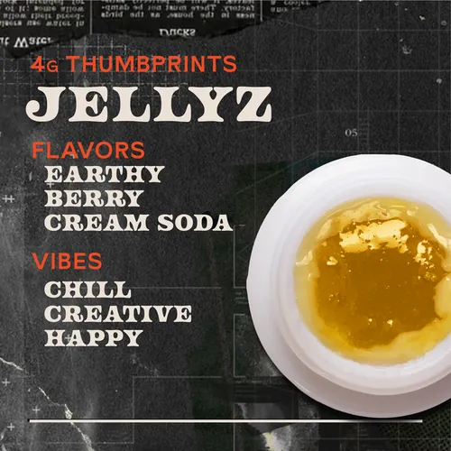 Jellyz Live Rosin - 4g Thumbprints Concentrate from  product image