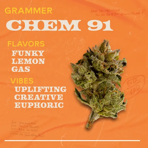 Chem 91 - 1g Grammers Flower by Sunburn - 1.000g Whole