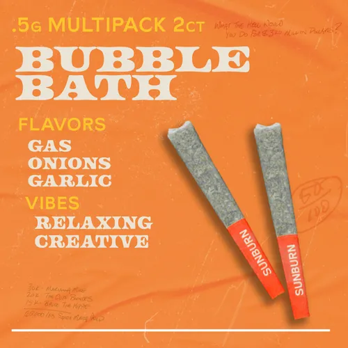 Bubble Bath 2ct Pre Rolls Whole Flower Indica - 