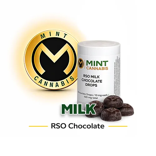 Mint Premium - Chocolate Drops RSO 100mg - Milk Ccnt from  product image