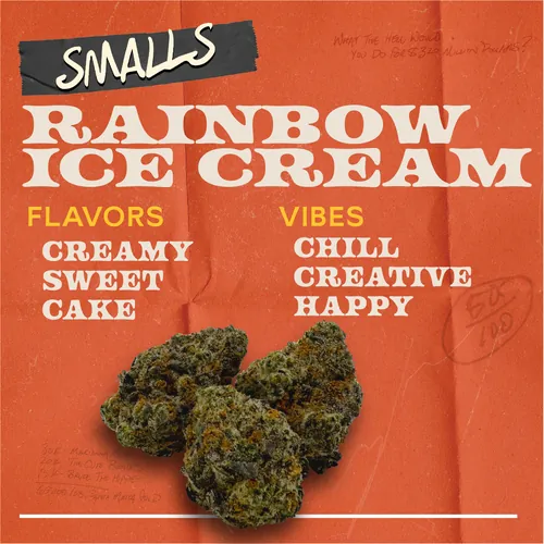 Rainbow Ice Cream - 7g Smalls Flower by Sunburn - 7.000g Smalls