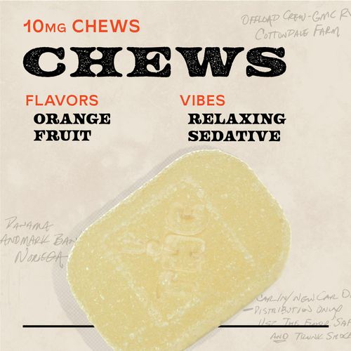 Orange 100mg 10pk Chews Hybrid - 