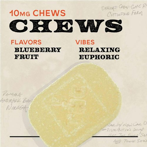 Blueberry 100mg 10pk Chews Hybrid - 