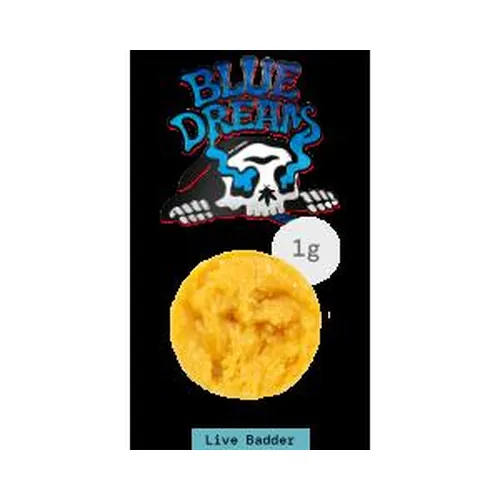 Live Resin Badder 1G - Santa Cruz Blue Dream by The Flowery - 1.000g Badder
