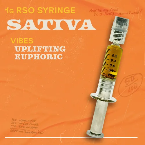Sativa 1g RSO Syringe - 