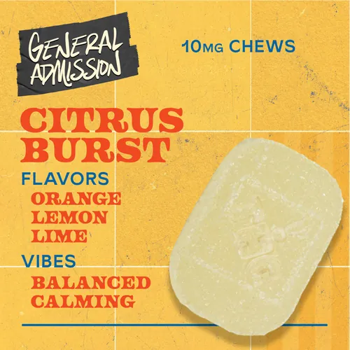 Citrus Burst 100mg 10pk Chews Hybrid - 