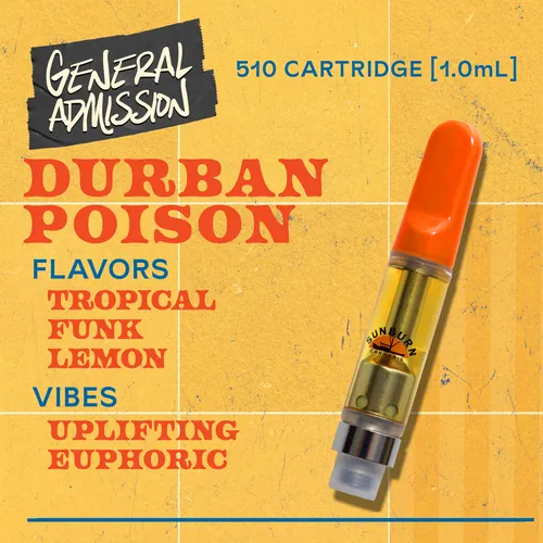 Black Label™ Durban Poison Cartridge -  cannabis product