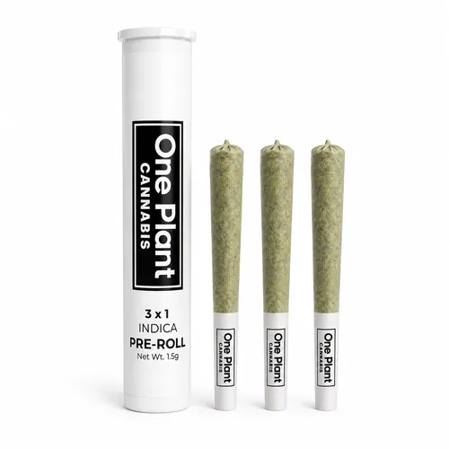 Blueberry Pie Pre Roll 0.5g x 3ct by One Plant - 0.500g PreRoll