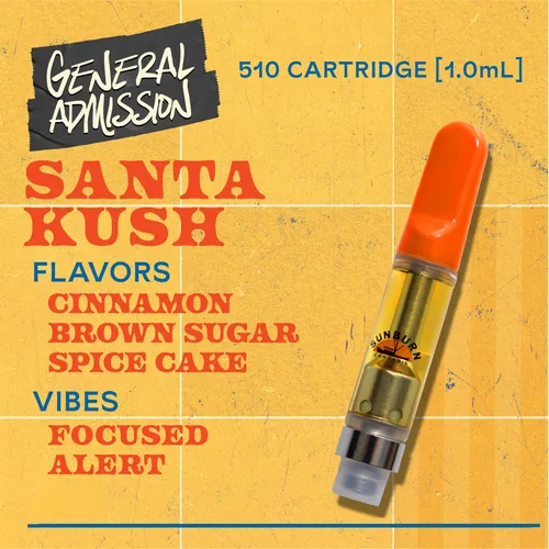 Santa Kush - 1g Distillate Vape Carts