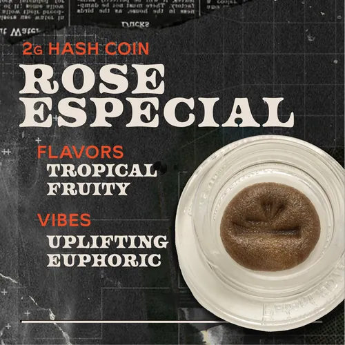 Rose Especial - 2g Hash Coins Concentrate by Sunburn - 2.000g Hash