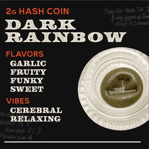 Dark Rainbow 2g Hash Coin - 