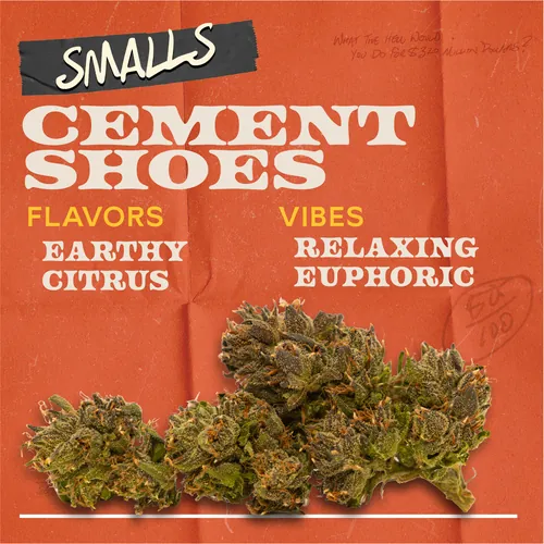 Cement Shoes - 7g Smalls Flower by Sunburn - 7.000g Smalls