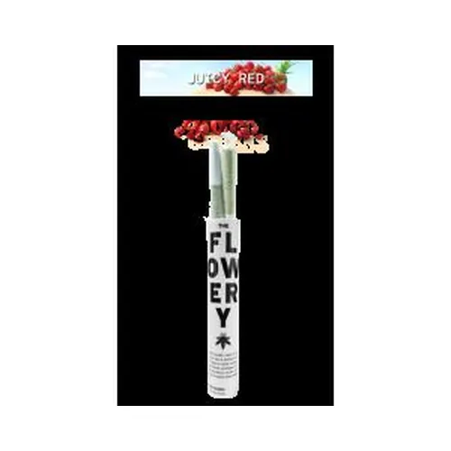 Juicy Red Whole Flower Prerolls 2x0.5g by The Flowery - 1.000g PreRoll