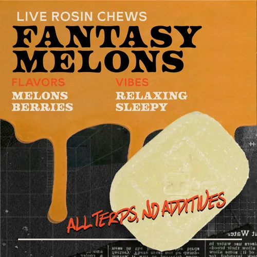 Fantasy Melons 100mg 10pk Live Rosin Chews - 