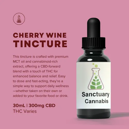 30Ml Tincture  Cbd  Cherry Wine - 