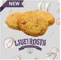 Live Rosin Sauz Toasted Coconut Cookies 100Mg 10Pk - 