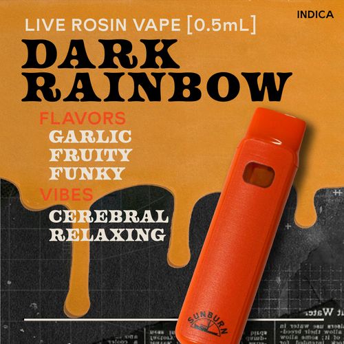 Dark Rainbow 0.5g Live Rosin Disposable Vape - 