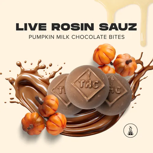 Live Rosin Sauz Pumpkin Spice Milk Chocolate Bites 60Mg 6Pk - 
