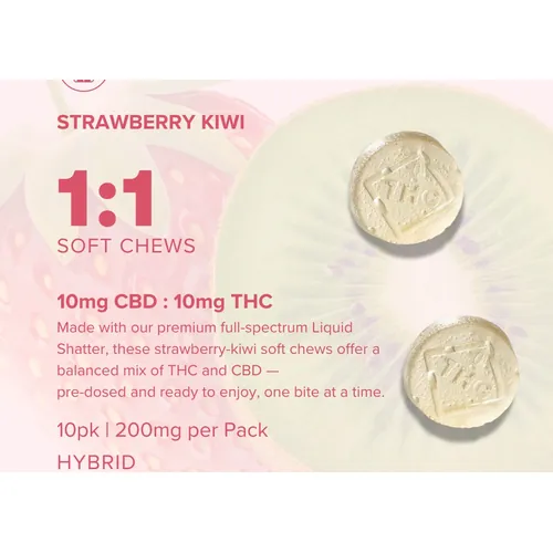 1 1 Soft Chew Strawbry Kiwi - 