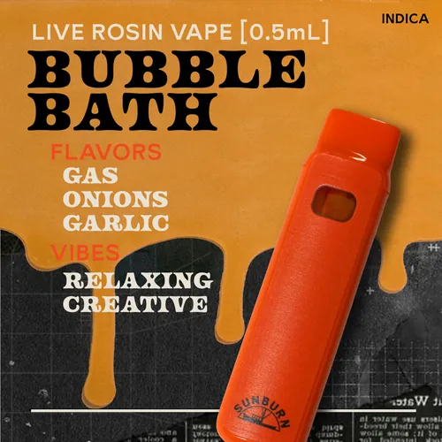 Bubble Bath 0.5g Live Rosin Disposable Vape - 