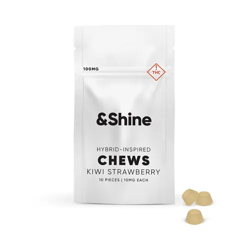 Kiwi Strawberry [10pk] (100mg) by &Shine - 0.100g Gummy