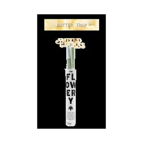 Butter Trap Whole Flower Prerolls 2x0.5g by The Flowery - 1.000g PreRoll