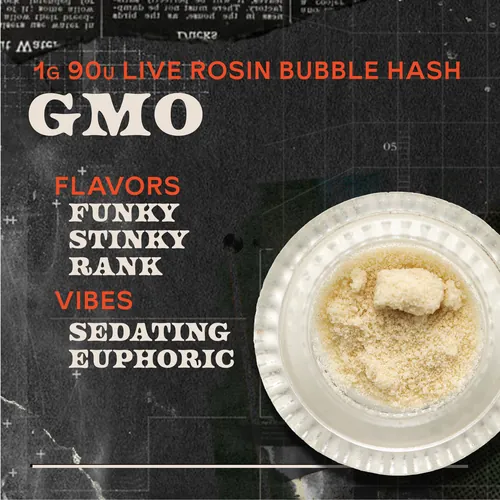 GMO - 1g Bubble Hash Concentrate by Sunburn - 1.000g Bubble Hash