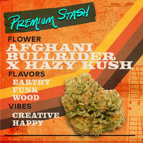 Afghani Bullrider x Hazy Kush - 3.5g Flower by Premium Stash - 3.500g Whole