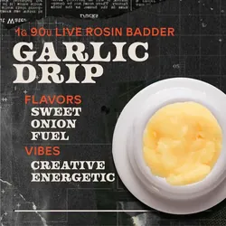 Garlic Drip Badder 1g Live Rosin Concentrate from  product image
