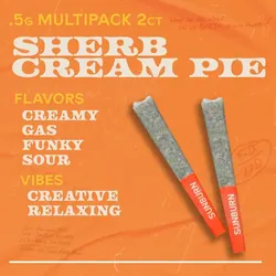 Sherb Cream Pie - 2ct Pre Rolls from  product image