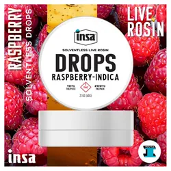 Solventless Live Rosin Drops/Chew - Raspberry - 200mg from  product image