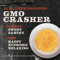 GMO Crasher Badder 4g Live Rosin Concentrate from  product image
