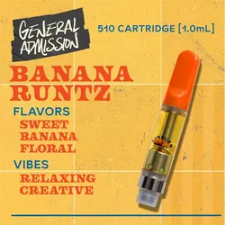 Banana Runtz - 1g Distillate Vape Carts from  product image