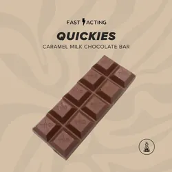 Quickies Caramel Milk Chocolate Bar - 100mg from  product image