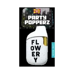 Flowery AIO Live Resin Vape 1g - Party Popperz from  product image