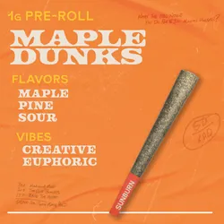 Maple Dunks - 1g Pre Rolls from  product image