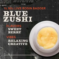 Blue Zushi Badder 1g Live Rosin Concentrate from  product image