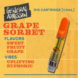 Grape Sorbet - 1g Distillate Vape Carts from  product image