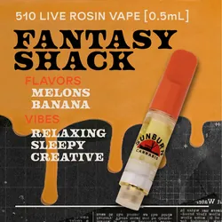 Fantasy Shack- 0.5g Live Rosin Cartridge from  product image