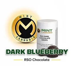 Mint Premium - Chocolate Drops RSO 100mg - Dark Blueberry from  product image
