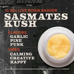 Sasmates Kush Badder 1g Live Rosin Concentrate from  product image