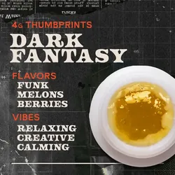 Dark Fantasy Live Rosin - 4g Thumbprints Concentrate from  product image