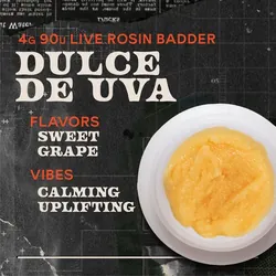 Dulce De Uva Badder 4g Live Rosin Concentrate from  product image