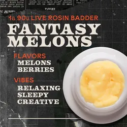 Fantasy Melons Badder 1g Live Rosin Concentrate from  product image