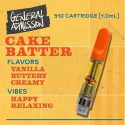 Cake Batter - 1g Distillate Vape Carts from  product image
