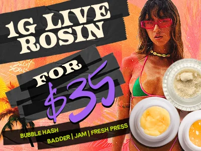 1G Live Rosin: $35