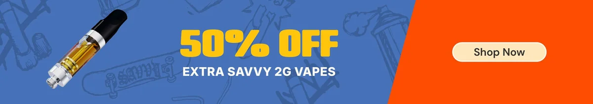 50% OFF Extra Savvy 2G Vapes